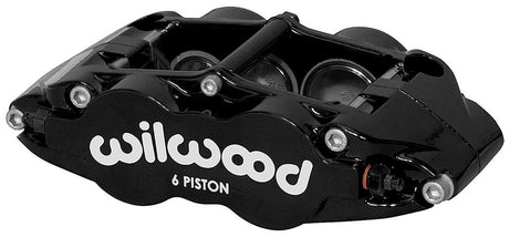 Wilwood 6-Piston Dust Seal Caliper, 1.62/1.12/1.12" Pistons, 1.10" Disc WB120-14436-BK - Prolink Performance