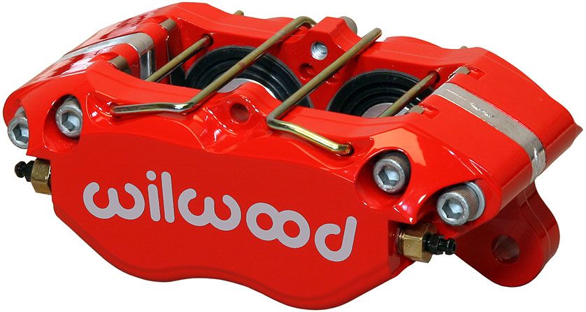 Wilwood 4-Piston Dynapro Dust-Boot Lug Mount Caliper - Red WB120-15131-RD - Prolink Performance