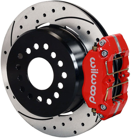 Wilwood Dynapro Dust-Boot Rear Brake Kit - 4-Piston 12.19" - Red Caliper WB140-13204-DR - Prolink Performance