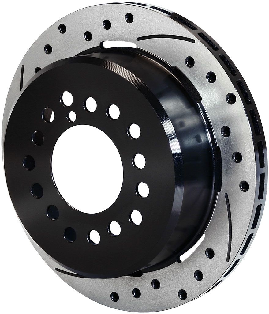 Wilwood SRP Drilled Performance Rotor & Hat R/H Rear - Black WB160-11374-BK - Prolink Performance