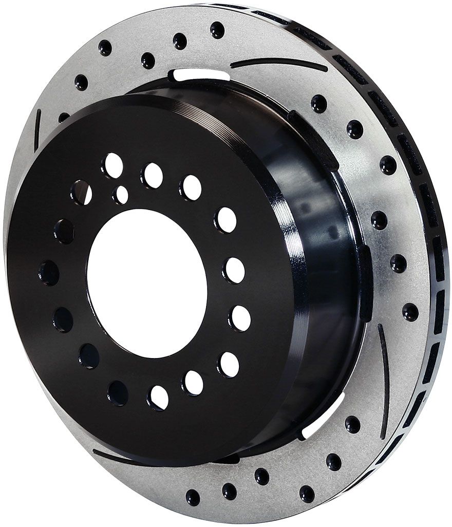 Wilwood SRP Drilled Performance Rotor & Hat L/H Rear - Black WB160-11375-BK - Prolink Performance