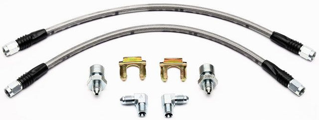 Wilwood Universal 14" Braided Flexline Kit, 3/8"-24 Chassis Fittings WB220-7056 - Prolink Performance