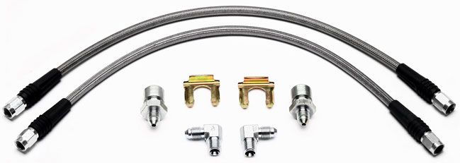 Wilwood Universal 16" Braided Flexline Kit, 3/8"-24 Chassis Fittings WB220-7699 - Prolink Performance