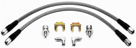Wilwood Universal 16" Braided Flexline Kit, 3/8"-24 Chassis Fittings WB220-7699 - Prolink Performance