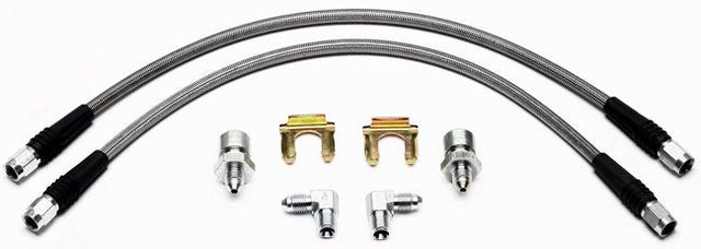 Wilwood Universal 16" Braided Flexline Kit, 3/8"-24 Chassis Fittings WB220-7699 - Prolink Performance