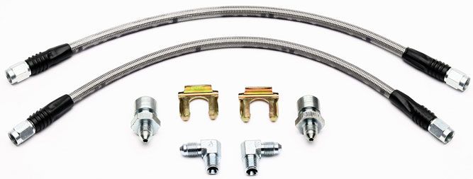 Wilwood Universal 18" Braided Flexline Kit, 3/8"-24 Chassis Fittings WB220-8307 - Prolink Performance