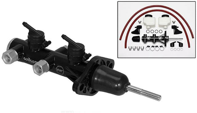 Wilwood Compact Remote Tandem Master Cylinder WB260-14241-BK - Prolink Performance