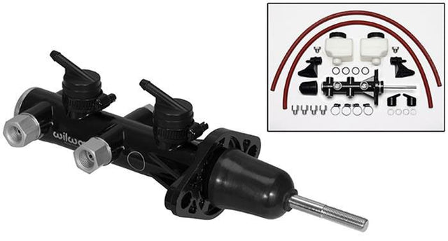 Wilwood Compact Remote Tandem Master Cylinder WB260-14242-BK - Prolink Performance