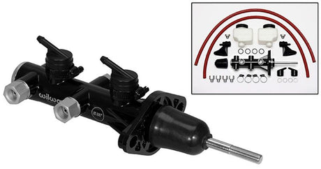 Wilwood Compact Remote Tandem Master Cylinder WB260-14244-BK - Prolink Performance