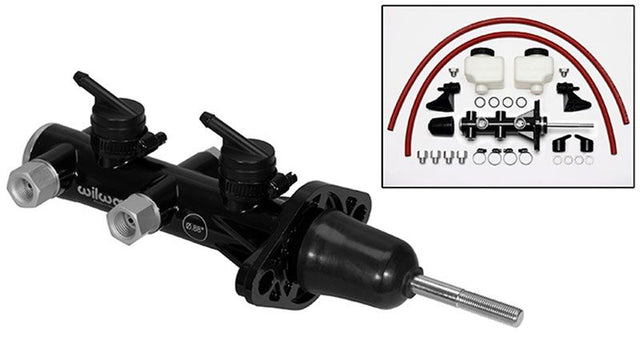 Wilwood Compact Remote Tandem Master Cylinder WB260-14244-BK - Prolink Performance