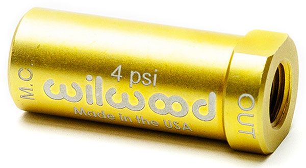 Wilwood Residual Pressure Valve, 4 psi, Gold WB260-15365 - Prolink Performance