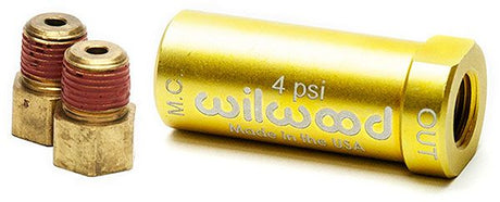 Wilwood Residual Pressure Valve, 4 psi, Gold WB260-15366 - Prolink Performance