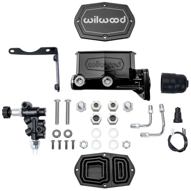 Wilwood Compact Tandem Master Cylinder & Valve Kit, Mopar 4-Bolt, 1.00" Bore WB261-16797 - Prolink Performance