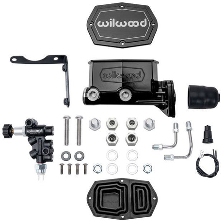 Wilwood Compact Tandem Master Cylinder & Valve Kit, Mopar 4-Bolt, 1.00" Bore WB261-16797 - Prolink Performance