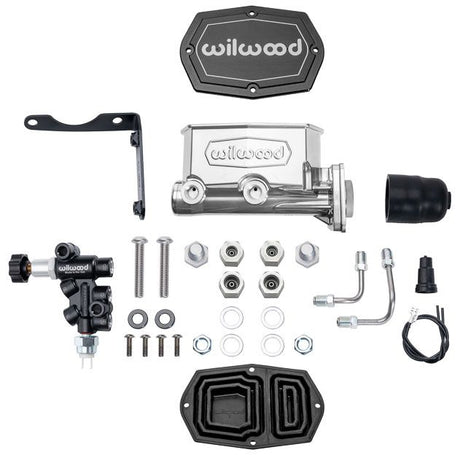 Wilwood Compact Tandem Master Cylinder & Valve Kit, Mopar 4-Bolt, 1.00" Bore WB261-16797 - Prolink Performance