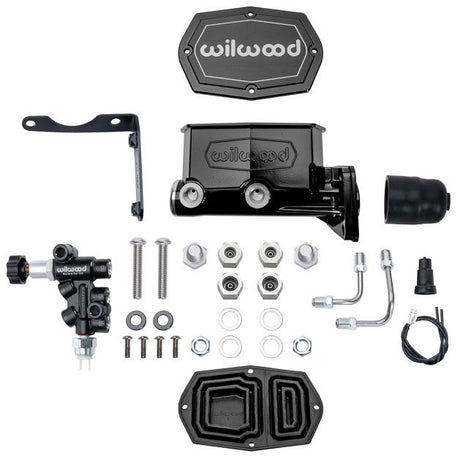 Wilwood Compact Tandem Master Cylinder & Valve Kit, Mopar 4-Bolt, 1-1/8" Bore WB261-1679 - Prolink Performance