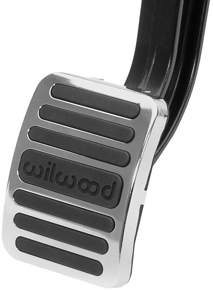 Wilwood Brake & Clutch Pedal Pad Cover, Rubber with Stainless Trim Plate WB330-15866 - Prolink Performance