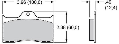 Wilwood Smart Pad Brake Pad Set with BP-10 Compound WB150-8850K - Prolink Performance