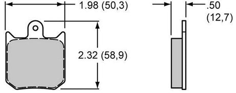 Wilwood Smart Pad Brake Pad Set with BP-20 Compound WB150-9412K - Prolink Performance
