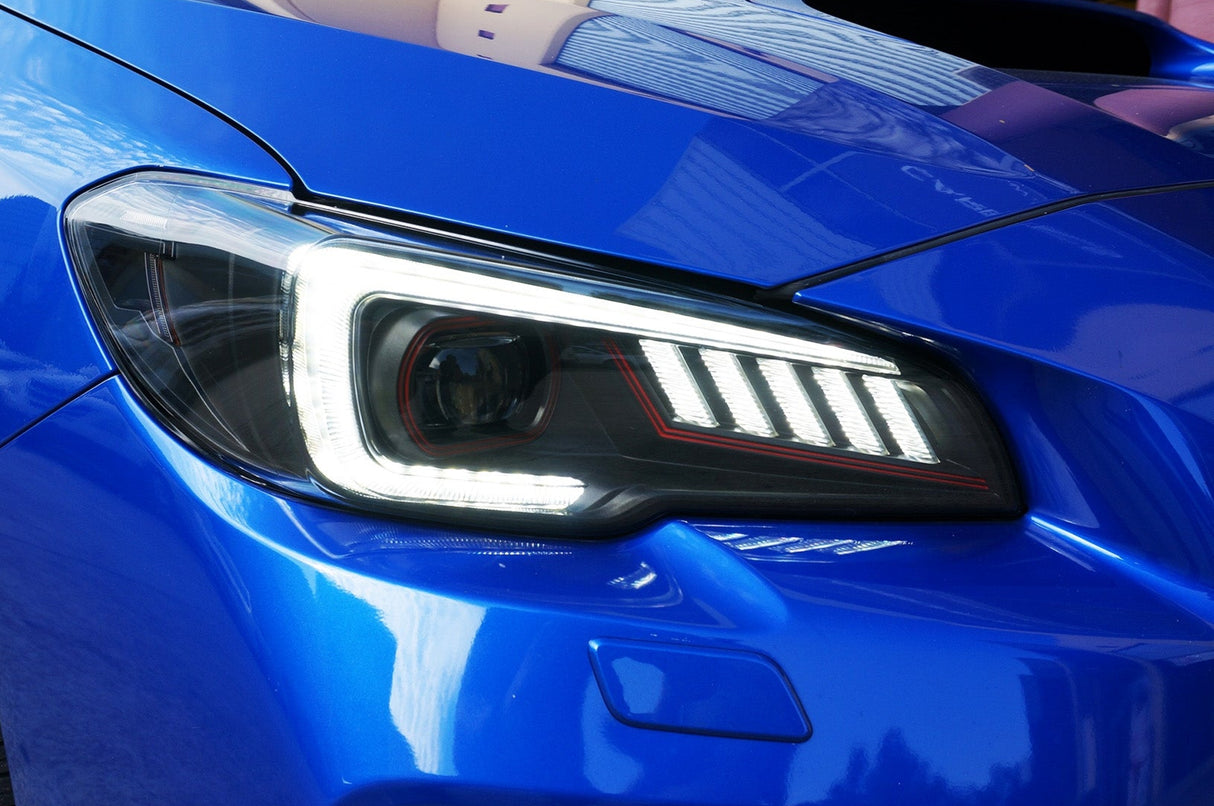 COPLUS V2 LED DRL Dynamic Headlights for 14-17 SUBARU WRX STI LEVORG VA head lights