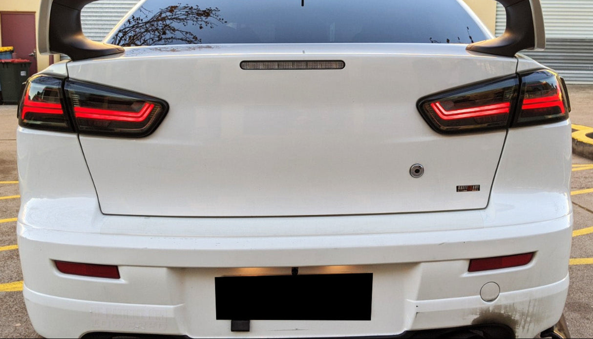 Smoke LED Dynamic Tail lights for 07-18 Mitsubishi Lancer CJ EVO X VRX taillights