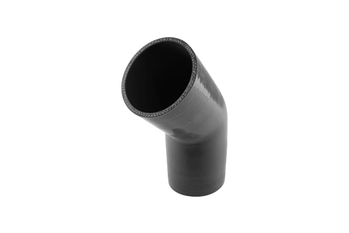 TurbosmartSilicon 45 Degree Silicon Hose Elbow 3.50" Black)