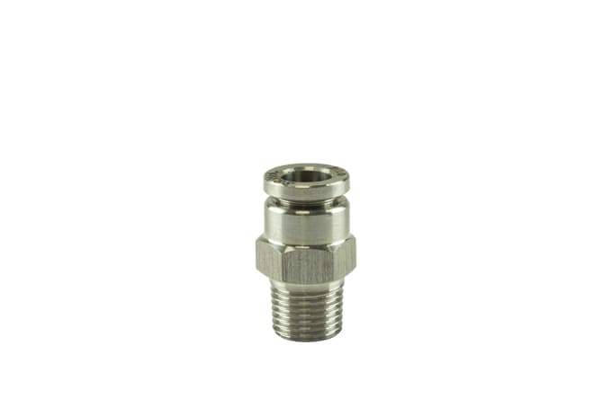 Turbosmart1/8" NPT Straight Pushloc Fitting - SS - 1/4"
