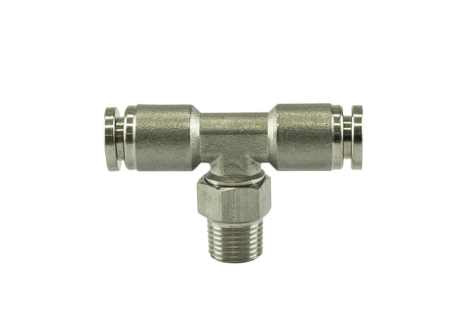 Turbosmart1/8" NPT Tee Pushloc Fitting - SS - 1/4"