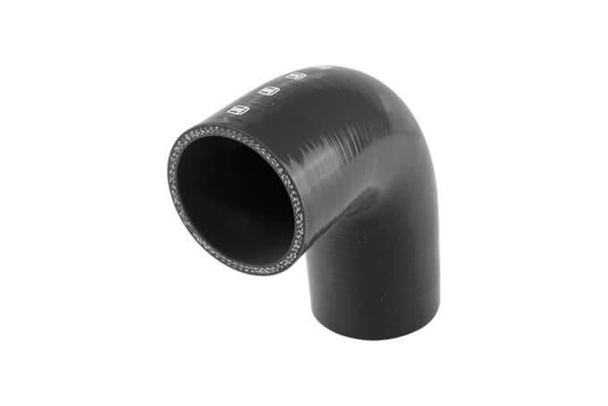 TurbosmartSilicon 90 Degree Reducer Elbow 2.50–2.75" (Black)