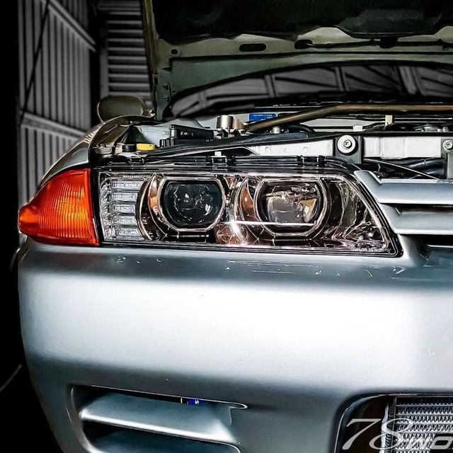 COPLUS 78 Works Dual LED Projector Headlights for 89-94 Nissan Skyline R32 GTR GTST RB26 headlights