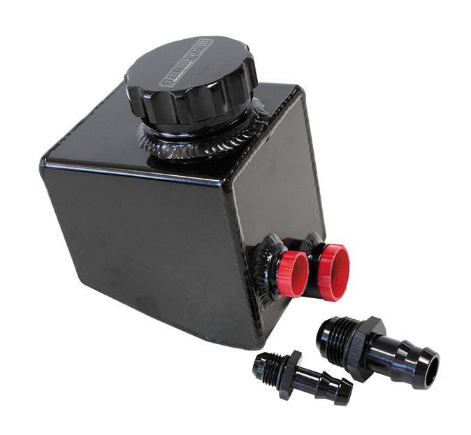 Aeroflow Fabricated Aluminium Power Steering Reservoir - Black Finish AF77-1020BLK - Prolink Performance