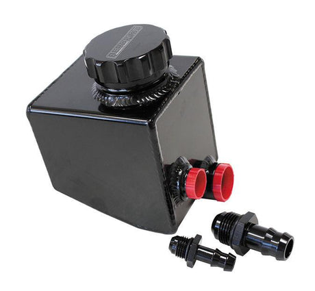 Aeroflow Fabricated Aluminium Power Steering Reservoir - Black Finish AF77-1020BLK - Prolink Performance