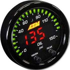 AEM X-Series Oil Pressure Gauge, 0~150psi / 0~10bar - Prolink Performance