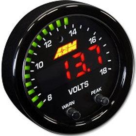 AEM X-Series Volts Gauge, 8~18V - Prolink Performance
