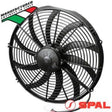 SPAL Thermo Puller Fan - 16" Skew 12V - 2018 CFM - 19.5Amps - Prolink Performance