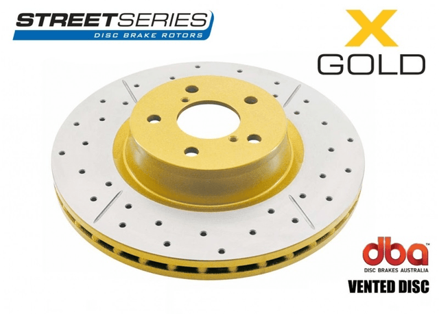 Toyota Landcruiser 80 Series 336mm Rear Brake Rotor - DBA Street Crossed Drilled & Slotted DBA786X - Prolink Performance