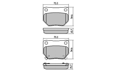 Nissan Skyline Rear Brake Pads - DBA Street Series DB1220SS - Prolink Performance