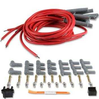 MSD Super Conductor Spark Plug Wire Set, 8 Cyl Multi-Angle Plug, Socket/HEI - Prolink Performance