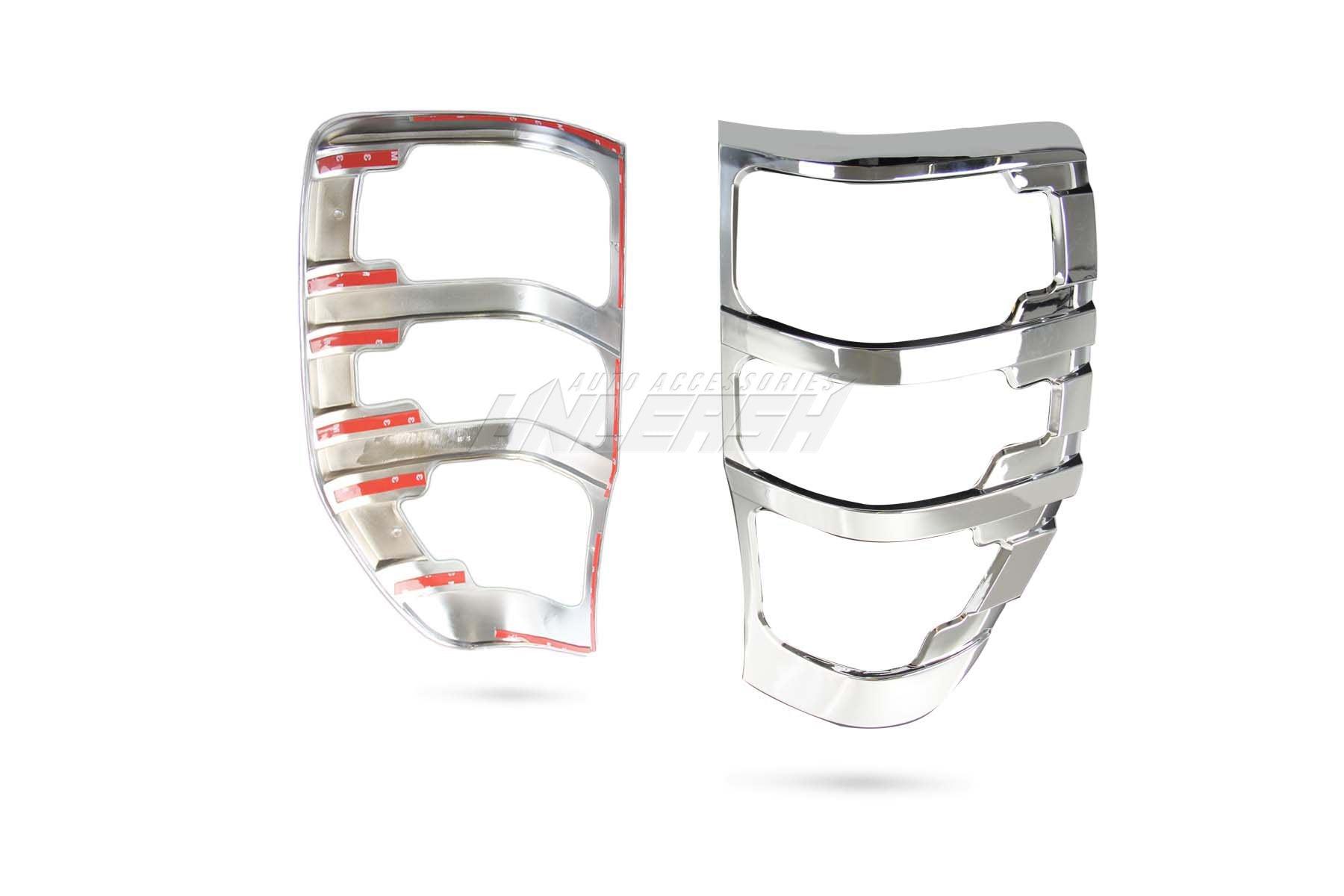 Chrome Taillight Covers/ Surrounds for Ford Ranger PX1 PX2 PX3 2011-2022 - Prolink Performance