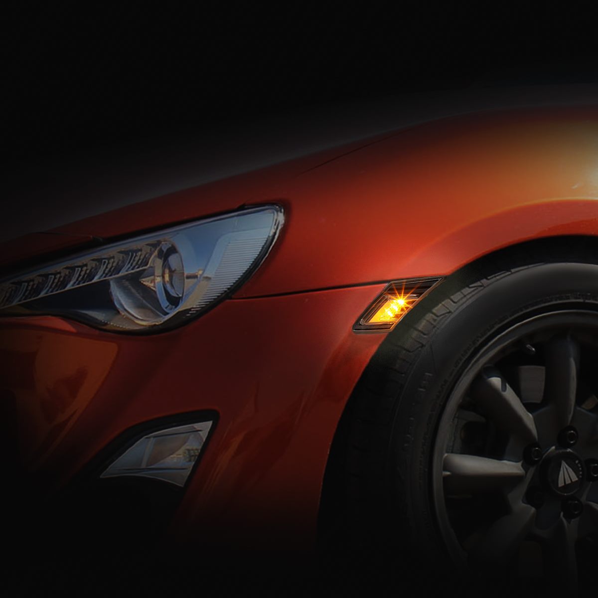 Smoked Lens Full LED Bumper Indicators to suit Toyota GT86 BRZ - Prolink Performance