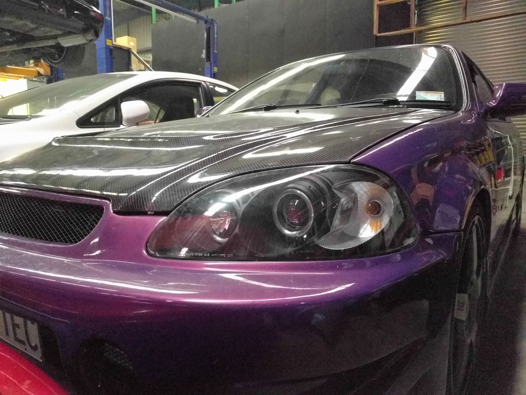 Honda EK CIVIC 95~98 Euro Black Housing Projector Headlights HALO RINGS 2D/3D/4D - Prolink Performance