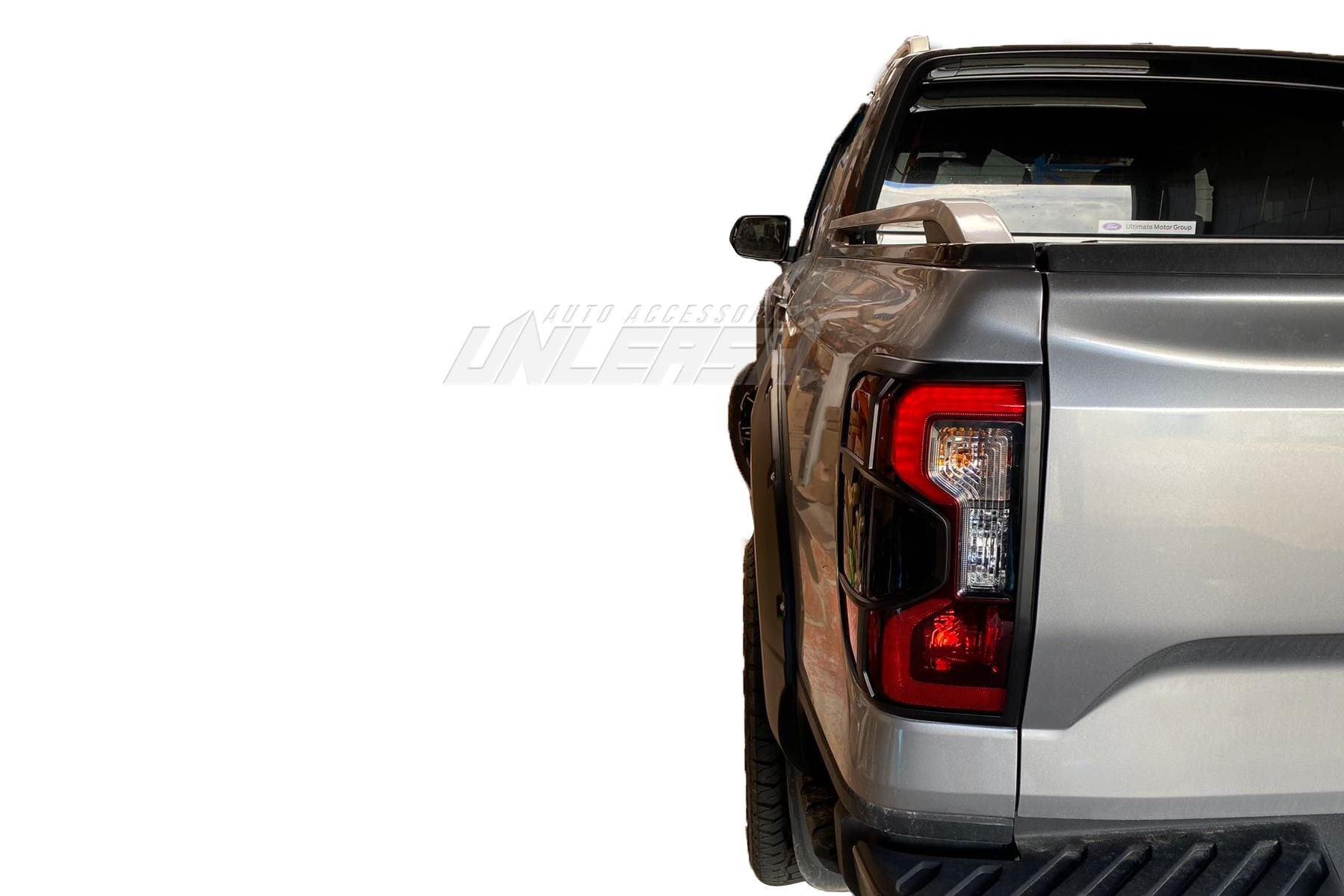 Black Taillight Covers for Ford Next-Gen Ranger Wildtrak/Sport/XLT 2022-Current - Prolink Performance