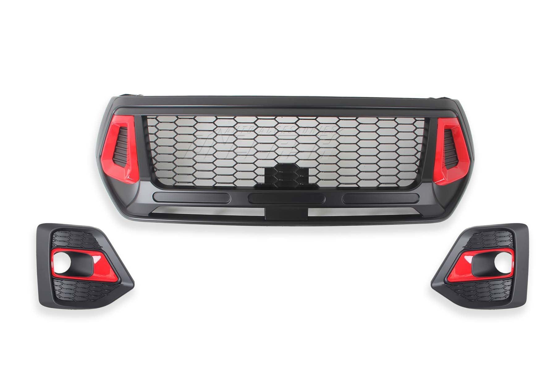Grille for Toyota Hilux 2018- 2021 Model with Fog Light Covers - Prolink Performance