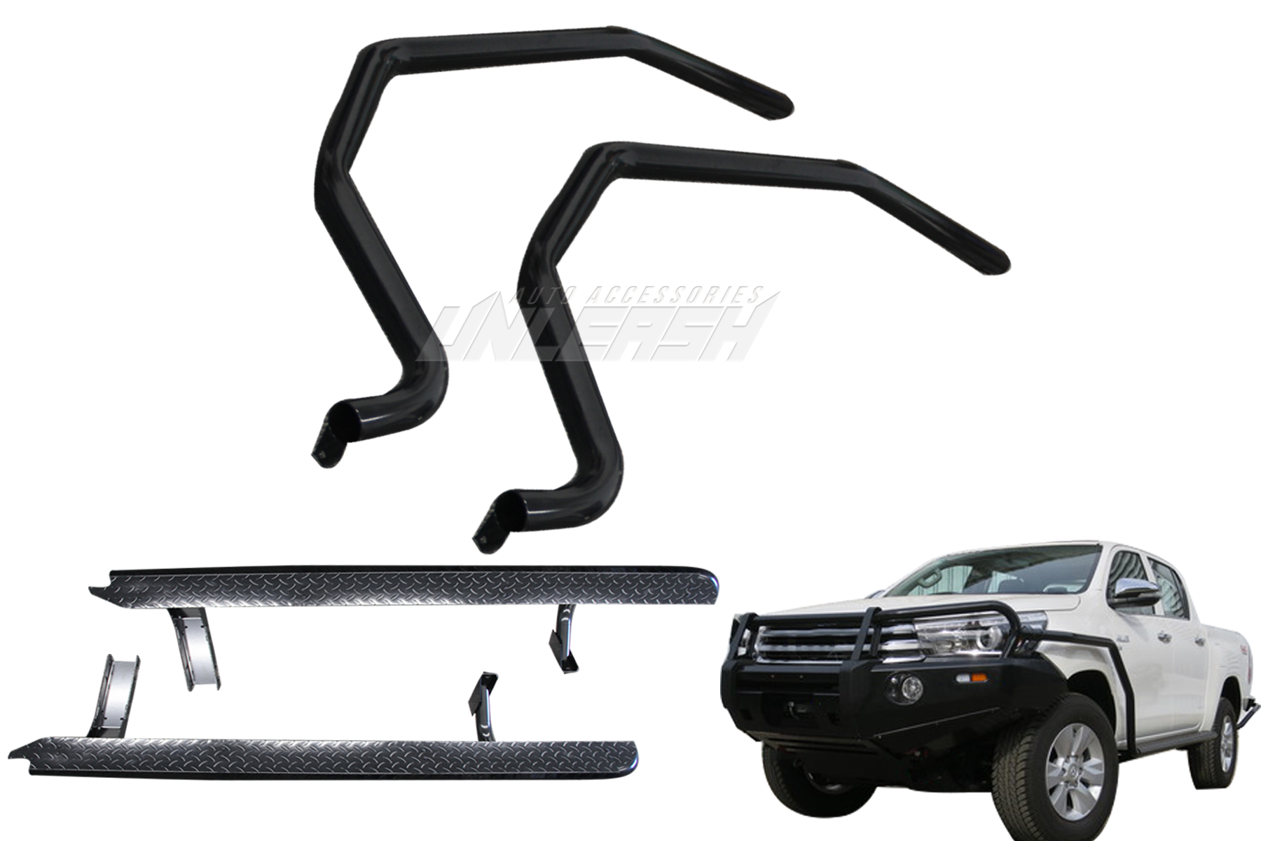 Brush Rail Bar and Side Step for Ford Ranger PX1 PX2 PX3 2011-2022