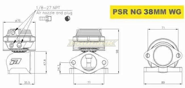 Pulsar NEW GENERATION WASTEGATE 38mm 2-Bolt External Wastegate - Prolink Performance