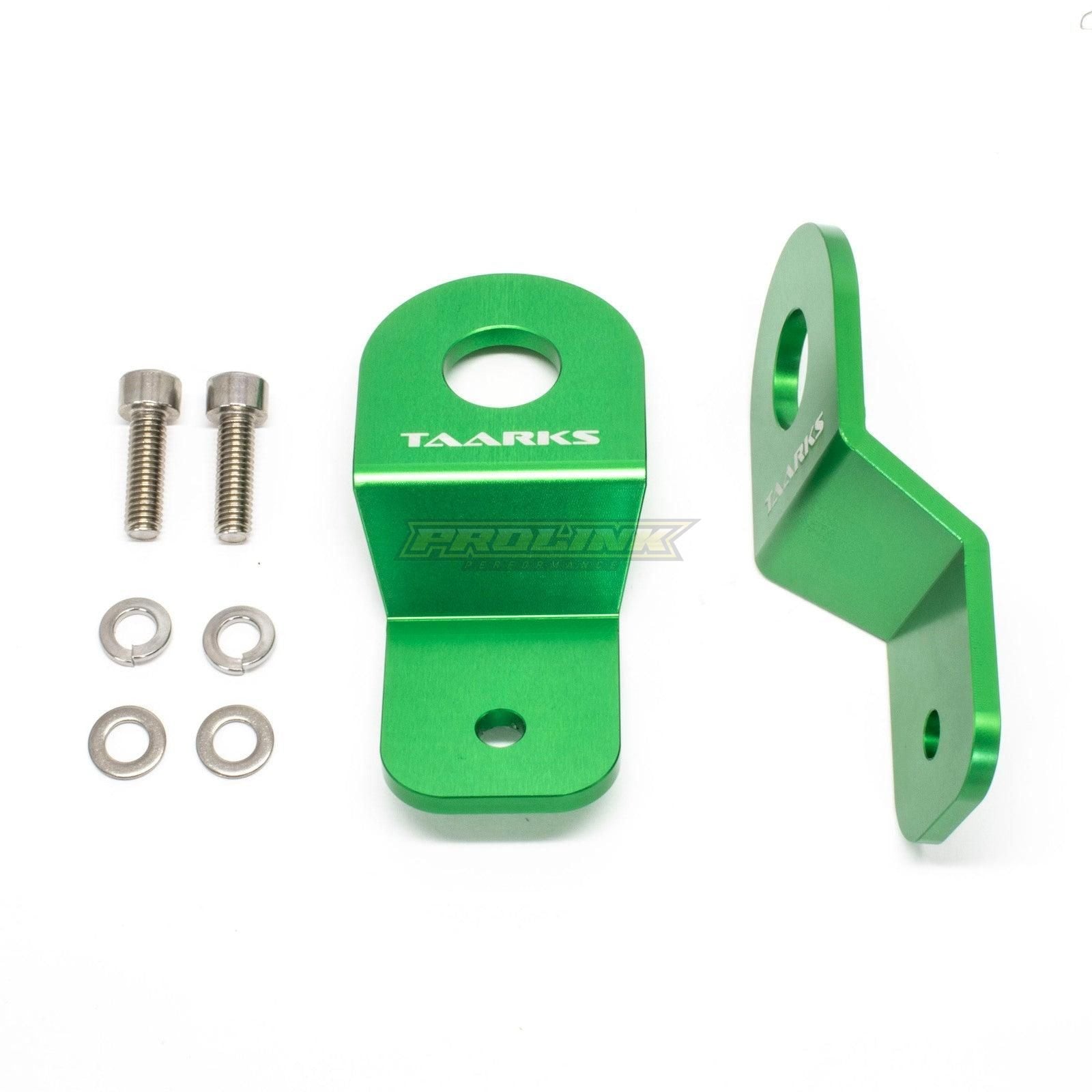 Radiator Billet Brackets "S13, 180sx" (GREEN)