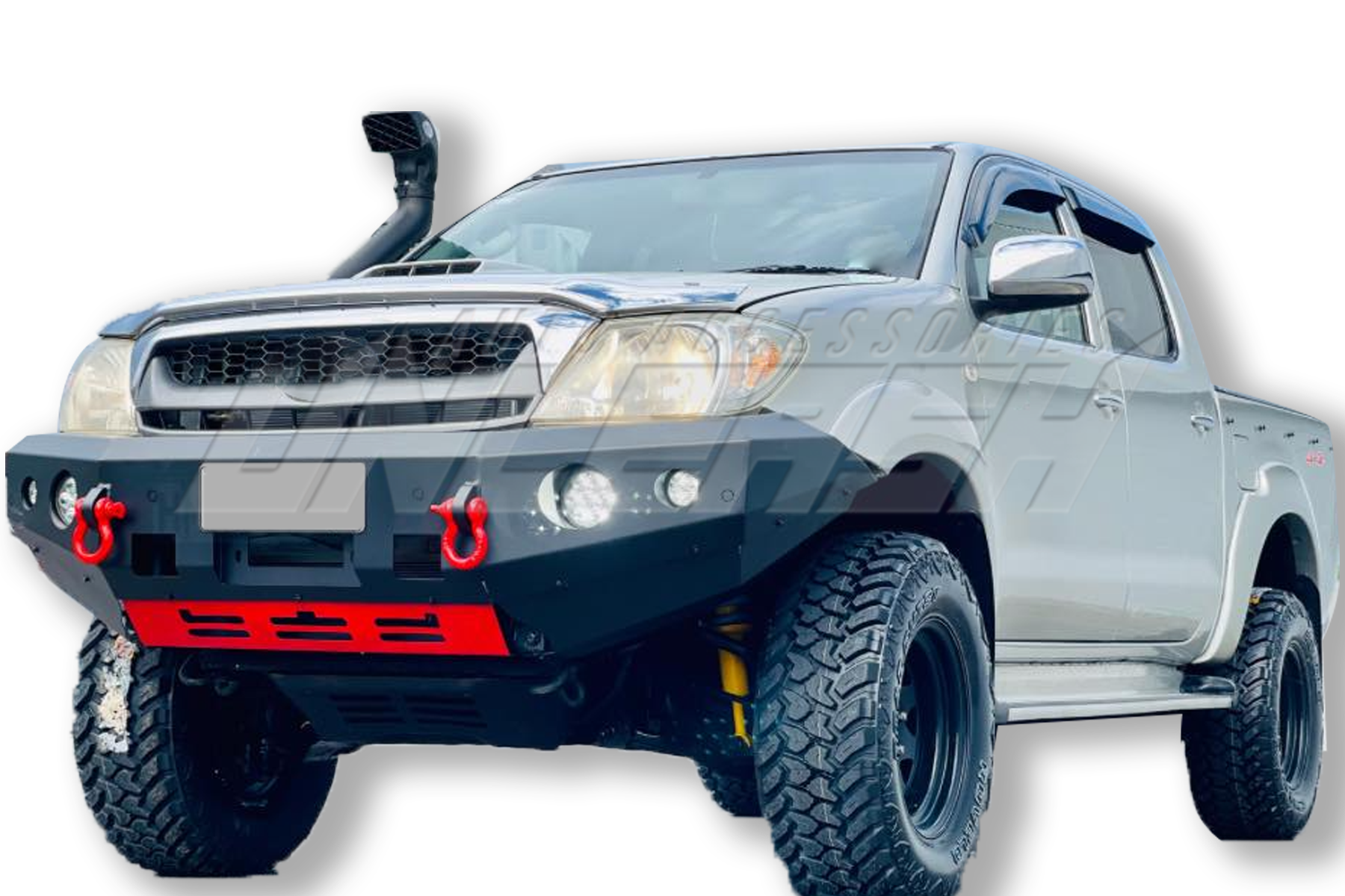 Front Bumper Replacement Winch Bull bar for Toyota Hilux Vigo 2005-2011 Style C