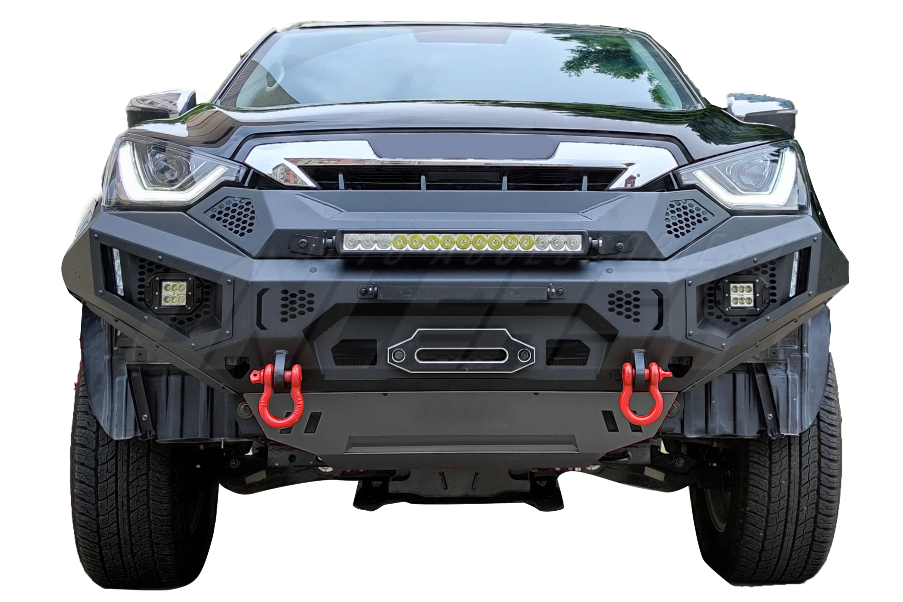 Front Bumper Replacement Winch Bull bar for Isuzu D-MAX 2020-Current AR