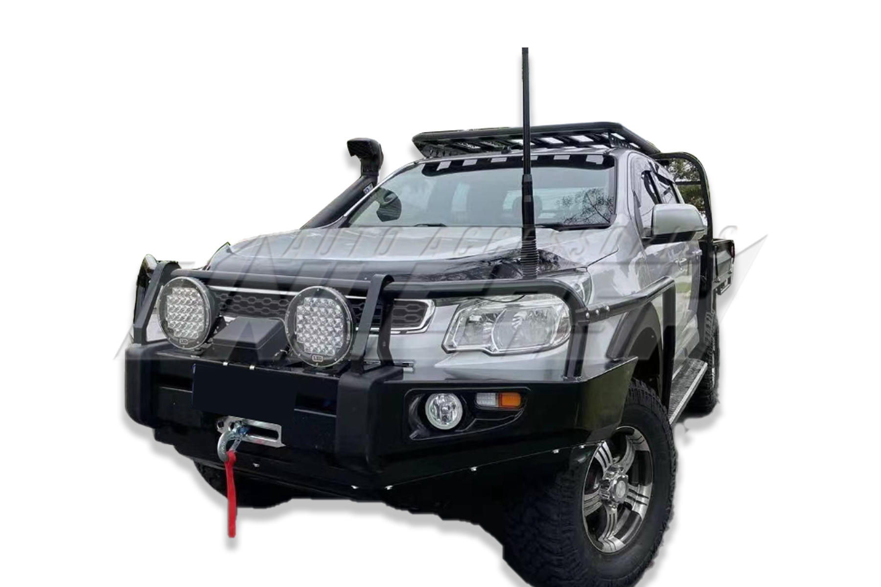 Triple Hoop Front Bumper Replacement Winch Bull bar for Holden Colorado 2012-2016