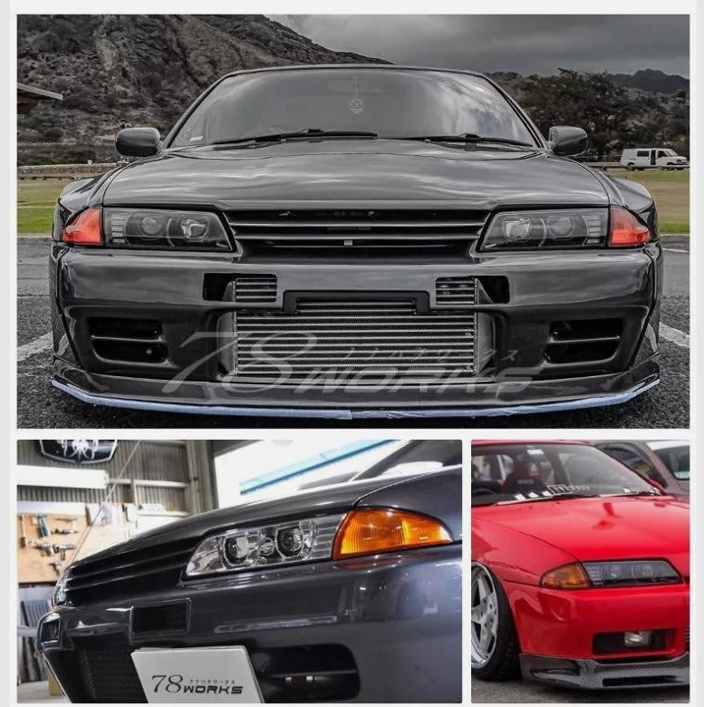 COPLUS 78 Works Dual LED Projector Headlights for 89-94 Nissan Skyline R32 GTR GTST RB26 headlights